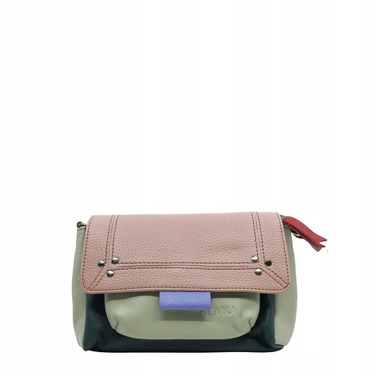 torby na ramię Torebka skórzana, miękka, na ramię długi pasek oryginalna zero waste OLIVKA