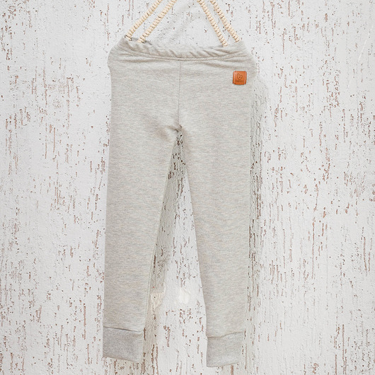 Legginsy ze ściągaczem Basic - szare Benni