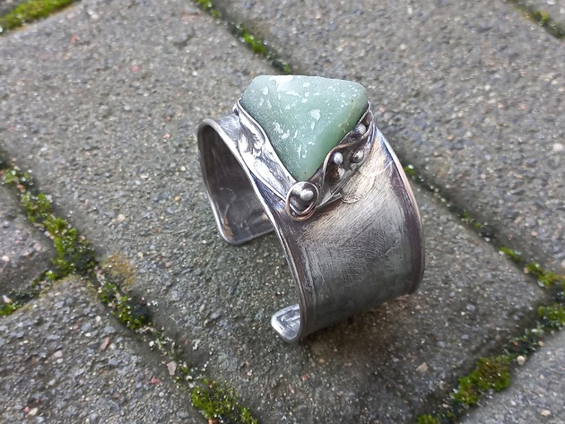 bransoletki wire wrapping Zielone wzgórze - bransoletka regulowana