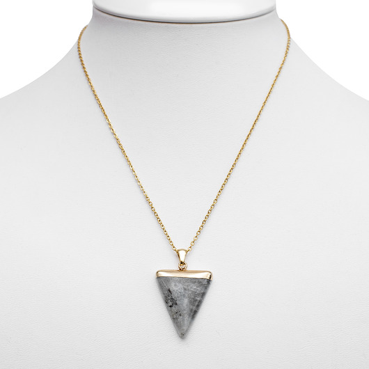 złote naszyjniki Naszyjnik - amulet ochronny - Labradoryt