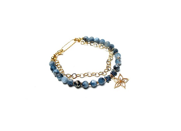 bransoletki z kamieni naturalnych Kyanit bransoletka - Szlachetna kolekcja