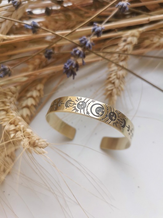 bransoletki złote MOON bransoletka handmade
