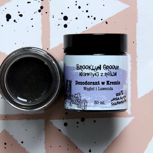 Naturalny Dezodorant w Kremie z Węglem i Lawendą Brooklyn Groove Kosmetyki z Roslin