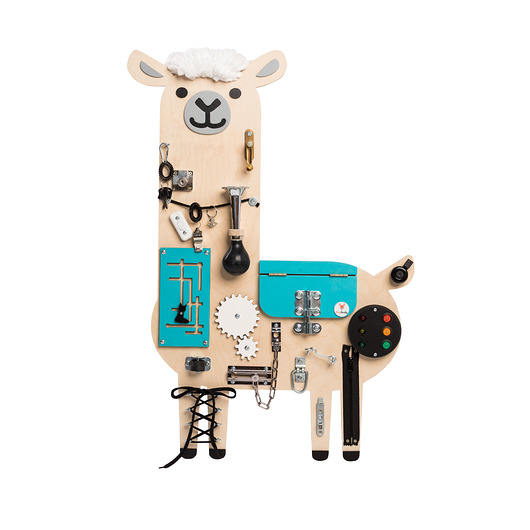 Lama Mika niebieska tablica manipulacyjna Foxy Family