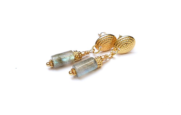 kolczyki z kamieniami Alloys Collection - Labradoryty /kolczyki/