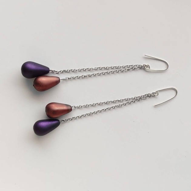 kolczyki z kamieniami Kolczyki OKRĄG