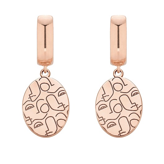 kolczyki pozłacane Kolczyki z różowego złota Art N3