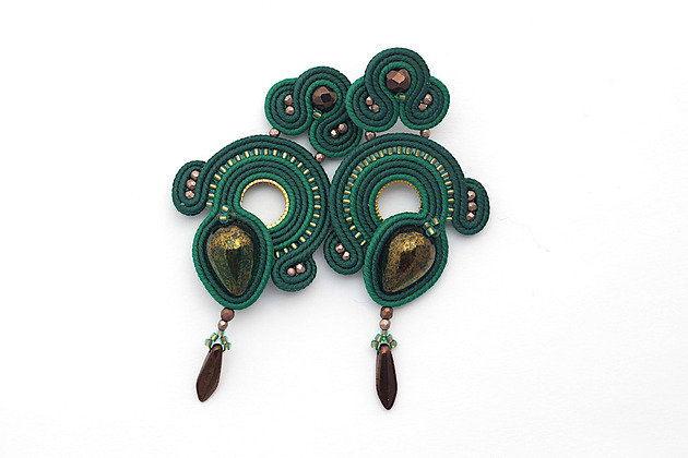 kolczyki soutache Eleganckie kolczyki