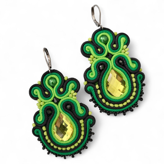 kolczyki soutache Kolczyki sutasz CELTIC