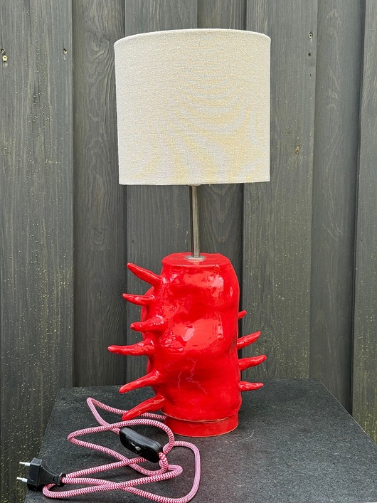 lampy stołowe Lampa stołowa ceramiczna