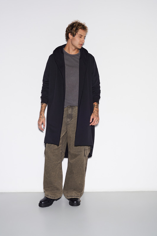 płaszcze i kurtki męskie HT x AK Dzianinowy płaszcz męski