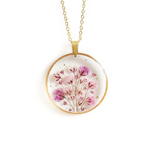 naszyjniki - inne Naszyjnik z kwiatami, prezent na święta