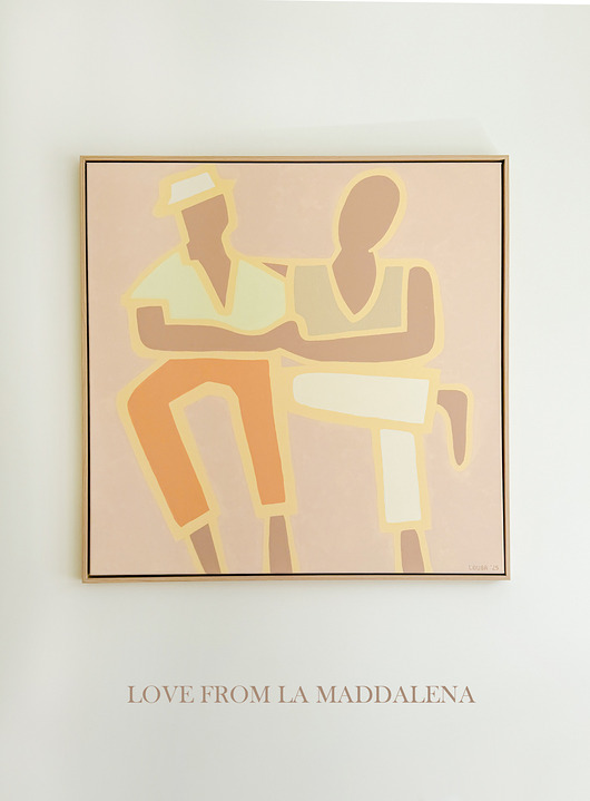 obrazy Obraz 100 x 100 cm Love from La Maddalena