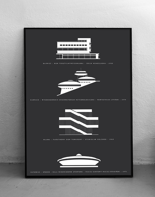 plakaty Architektura  w Polsce  - plakat 50x70 cm