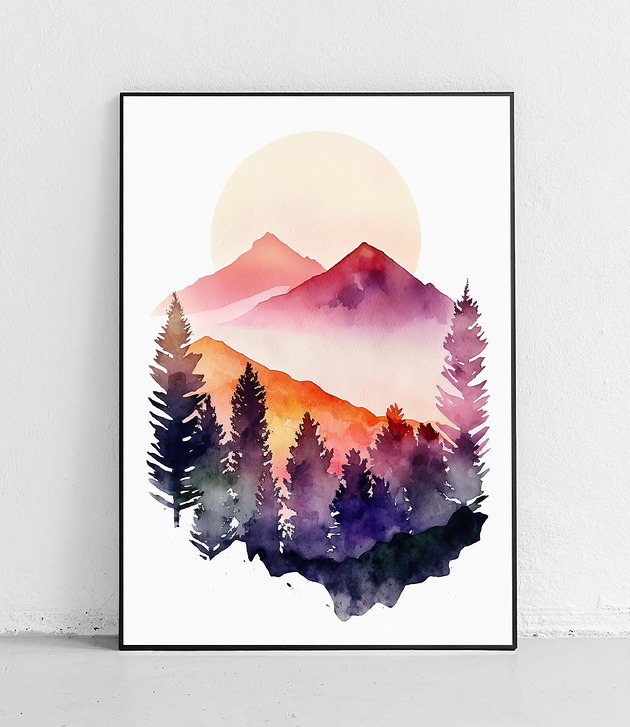 plakaty Plakat Magia Górskiego Poranka