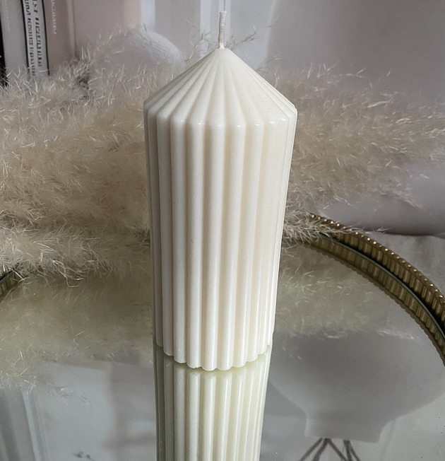 świeczniki i świece Świeca ekologiczna sojowa dekoracyjna walec "Rustic" 150x70mm