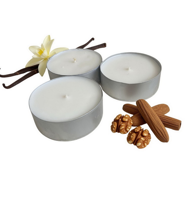 świeczniki i świece XXL Vanilla & Nuts 3 szt. tealight 105g- wosk sojowy (dostępne inne zapachy)