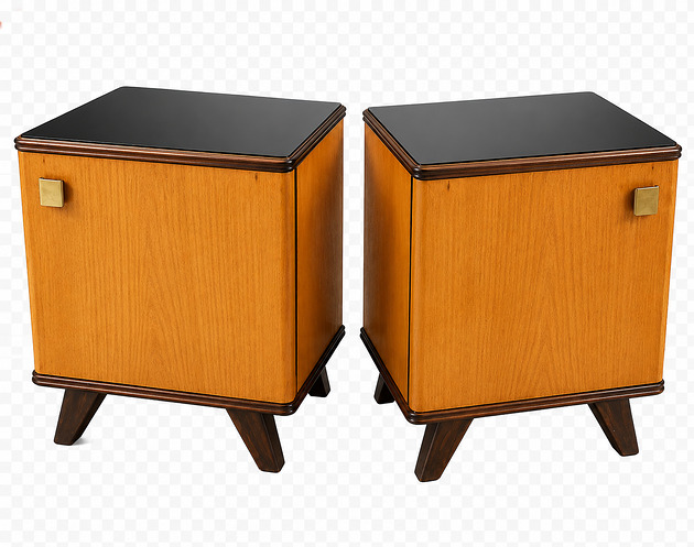 szafki Komplet szafek nocnych vintage lata 50. Mid-Century Modern
