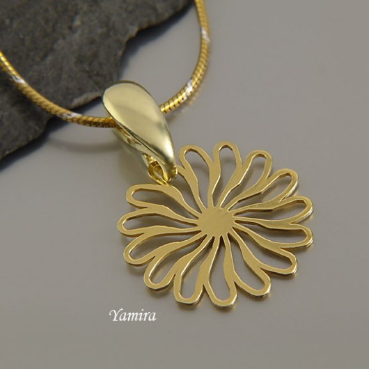 gold flowers - wisior yamira