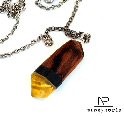 Wood&Amber Wisior Geometryczny Maszyneria