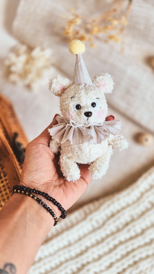 misie i maskotki Mały miś maskotka, kieszonkowy przyjaciel, mini miś, prezent dla dziecka