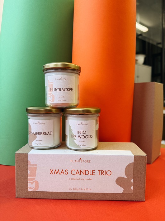 świece zapachowe Zestaw świec sojowych XMAS CANDLE TRIO 3 x 120 g