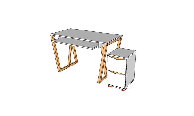 biurka Biurko V2-120 + kontener (oferta na zamówienie)