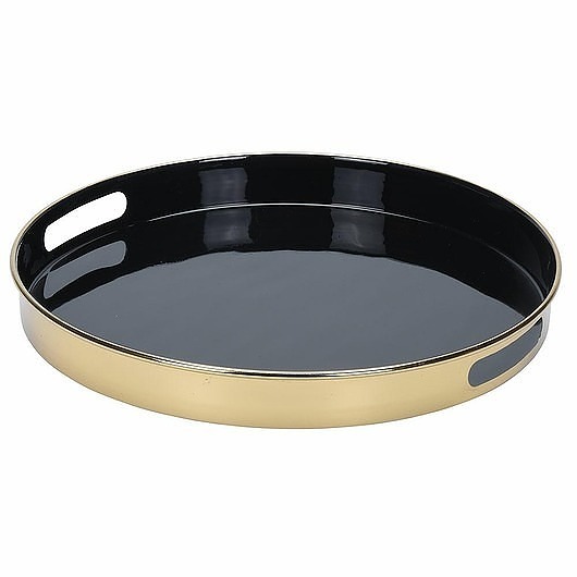 Taca Metalowa z Uchwytami 34 cm MIA home