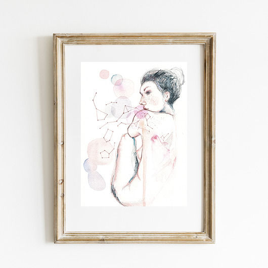 grafiki i ilustracje Galaktyka, 21x30 cm