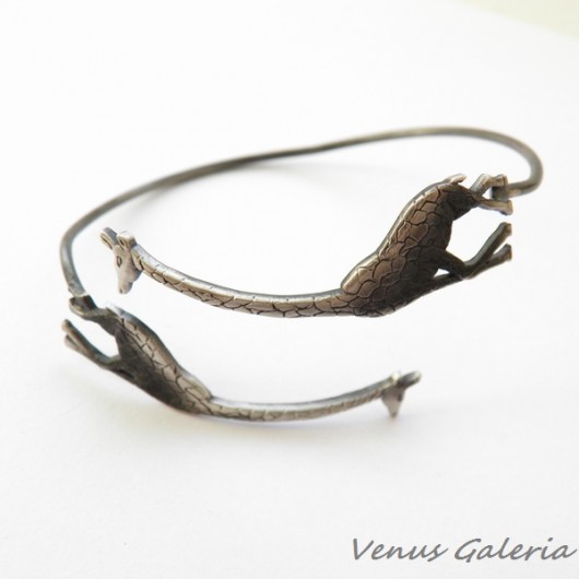 Bransoletka srebrna - Żyrafy VENUS GALERIA