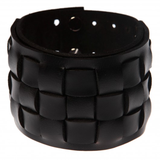 Bransoletka skórzana Square Black LILITH STORE