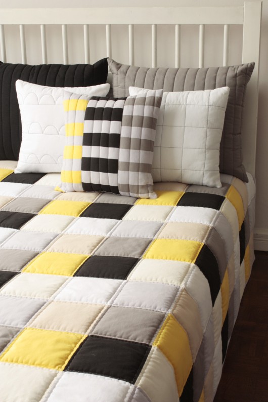 Zestaw narzuta |ROLO| 200x230cm + 5 poszewek patchwork house
