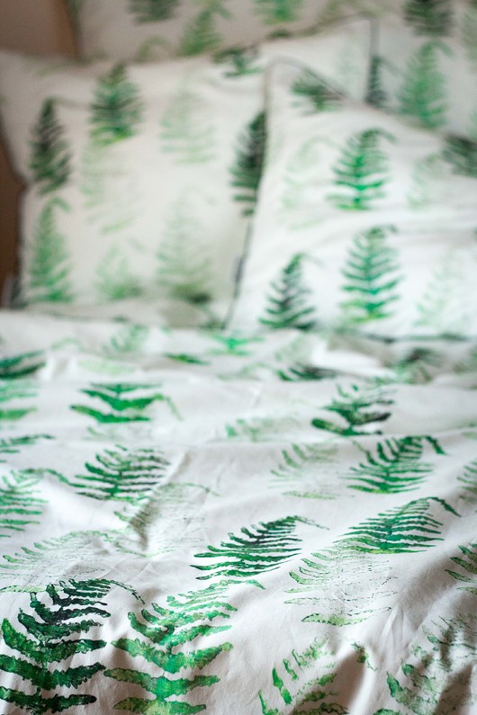 Dopłata do : Poszwa w Zielone Paprocie 200x220cm Cotton Badger