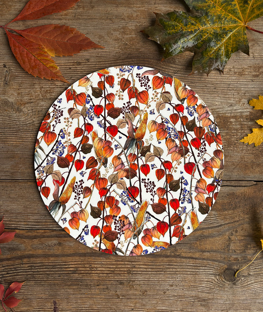 podkładki do kuchni Podkładka pod talerz- Miechunka- Jesień- Ilustracja- Jesienny pattern