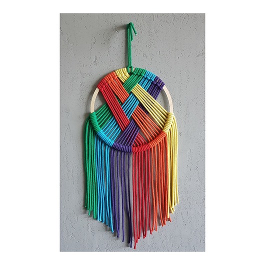 Makrama Łapacz Snów Rainbow Little Bee Craft