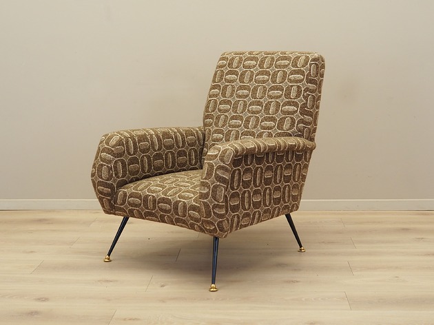 fotele Fotel wypoczynkowy, włoski design, lata 70, produkcja: Włochy