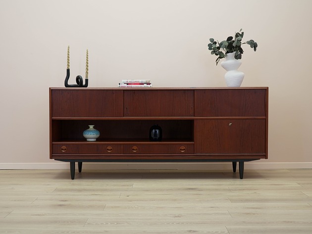 komody Sideboard tekowy, duński design, lata 70, produkcja: Dania