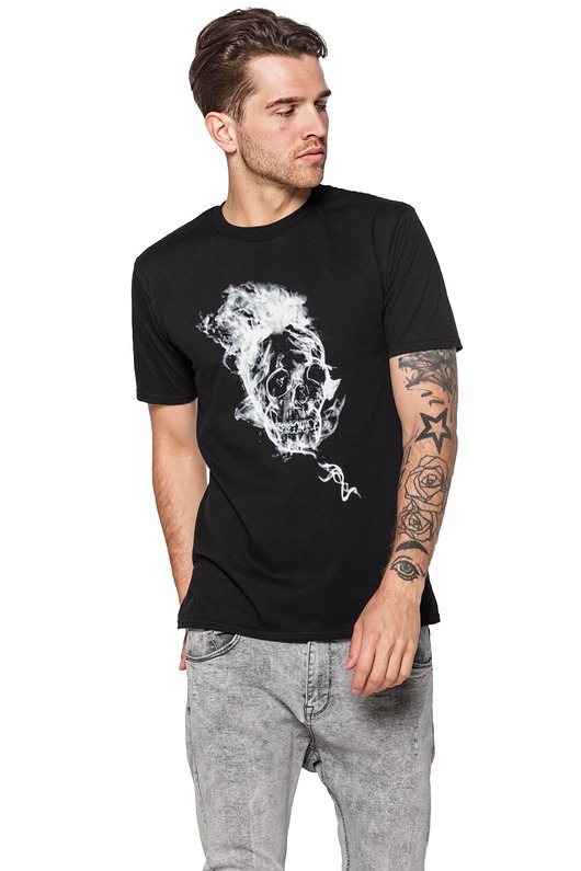 T-shirt męski UNDERWORLD Smoke Skull UNDERWORLD