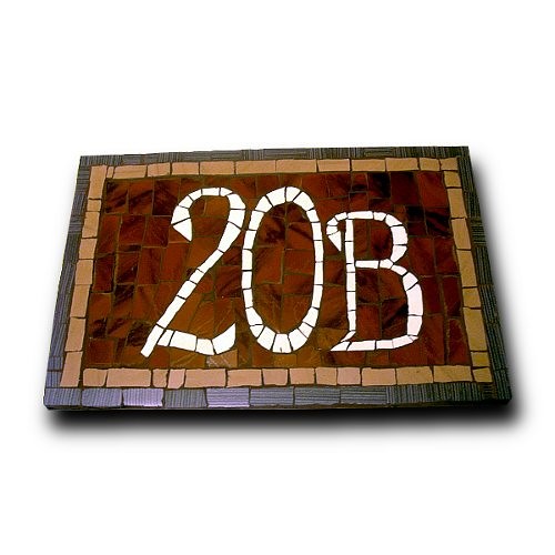 Szyld mozaikowy &quot;20B&quot; oliwa72