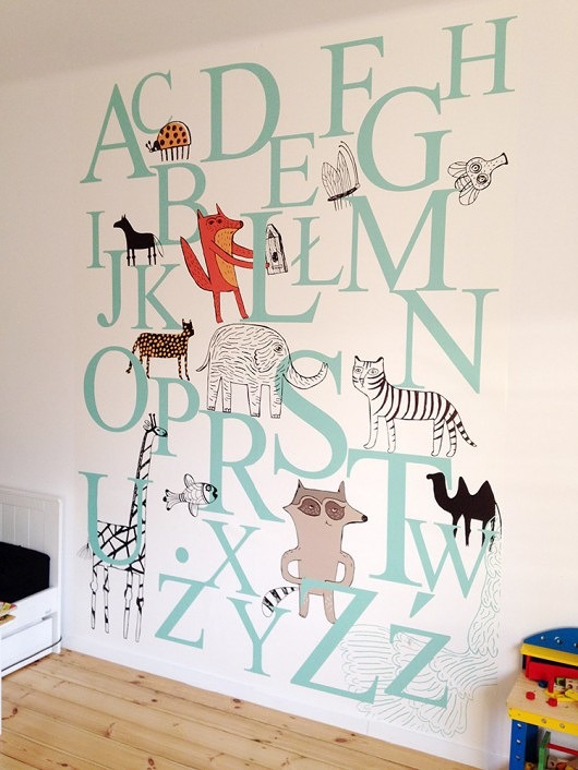 tapeta alfabet 200x240 _zam. indywidualne xwall