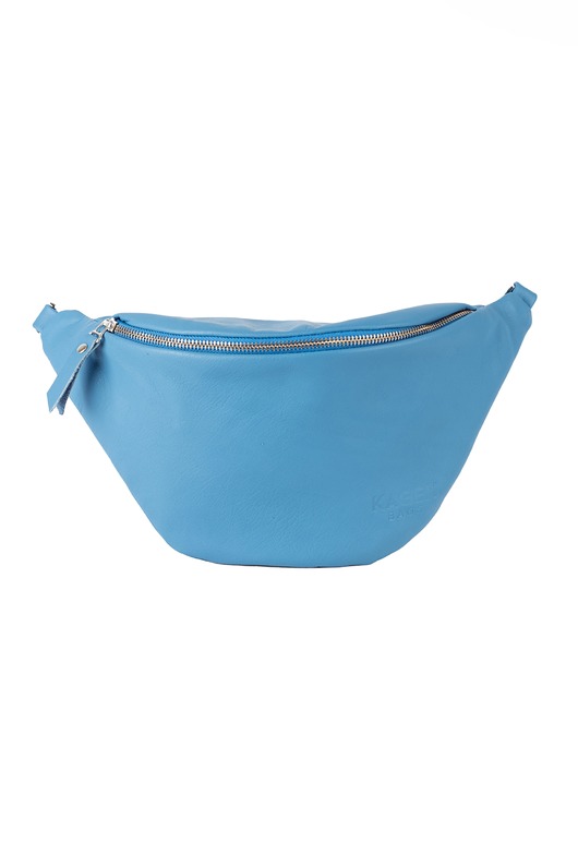 saszetka nerka Torebka nerka Mika błękitna - crossbody bag