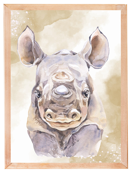 obrazy i plakaty do pokoju dziecięcego PLAKAT, OBRAZEK leśna zwierzęta safarii nr.12