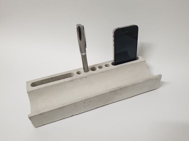 organizery Betonowy organizer na biurko - "Order"