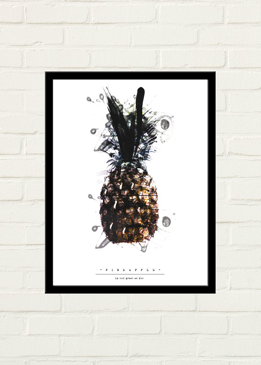 PINEAPPLE PAINTED Plakat GAU Home