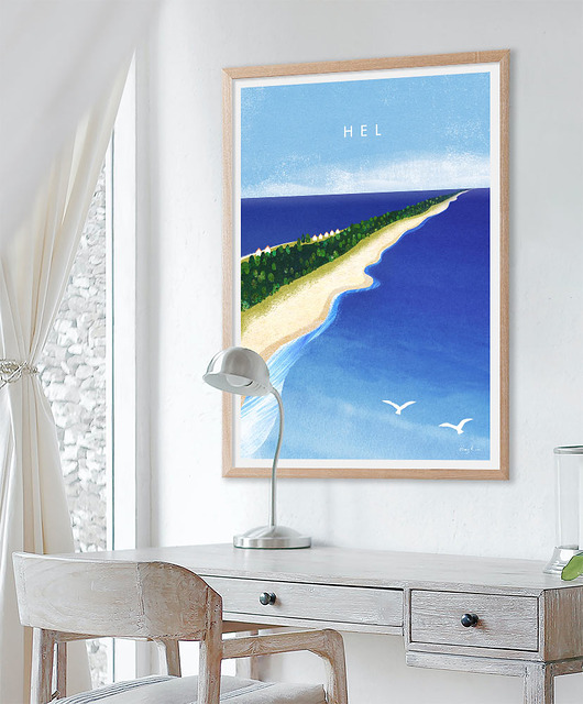 plakaty Półwysep Helski - plakat fine art