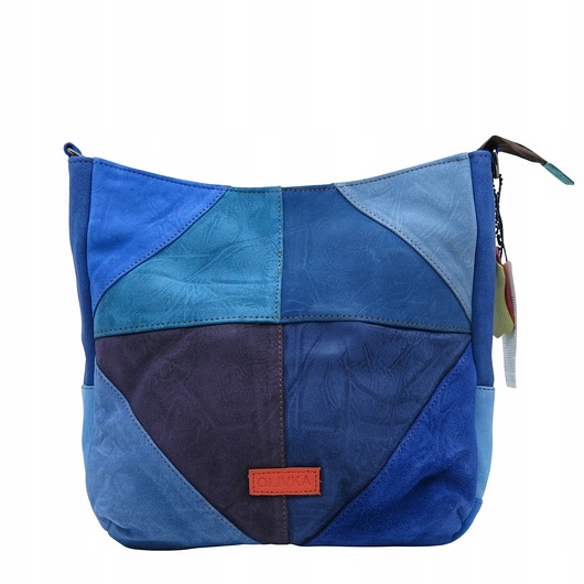 torby na ramię Torebka damska pojemna zamszowa na ramię kolorowa oryginalna OLIVKA