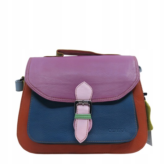 torby na ramię Torebka do ręki na ramię skórzana damska oryginalna kolorowa OLIVKA