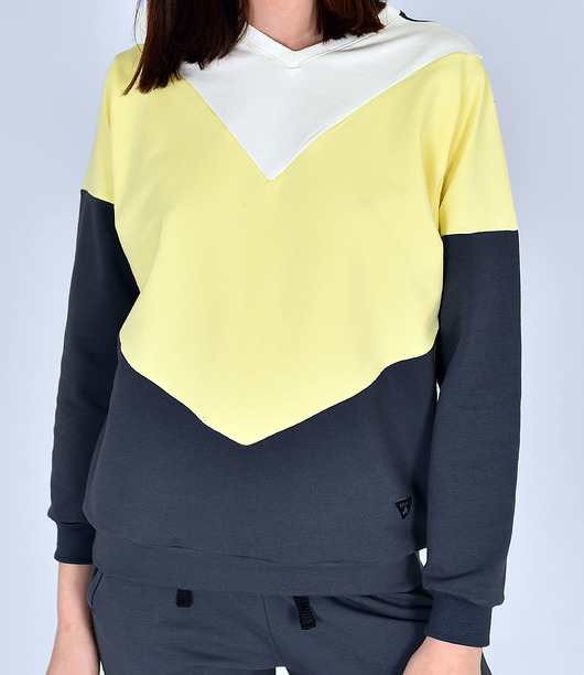 bluza bez kaptura damska Bluza Wirginia Popielata