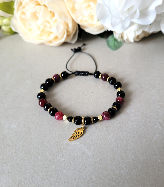 bransoletki z kamieni naturalnych OCHRONA i MIŁOŚĆ z Turmalinem