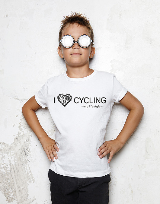 koszulka dla dziecka. i love cycling studioixi